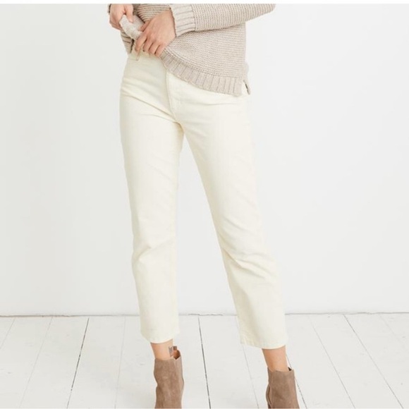NWT Marine Layer Vintage Straight Corduroy White - Picture 1 of 13